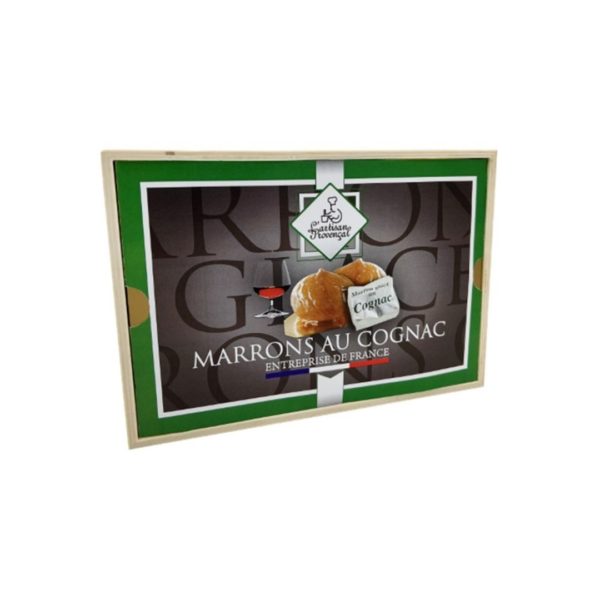 Marrons glacés mit Cognac – Holzschachtel 160g