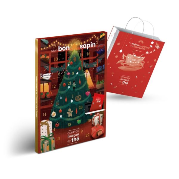 Adventskalender mit 24 Teebeuteln