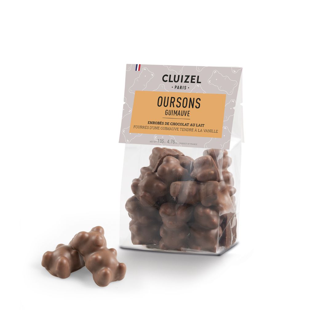 Sachet Ourson Guimauve Lait – 135g 1 CL15033