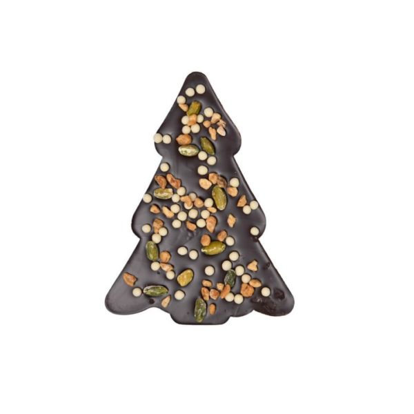 Tannenbaum Zartibitterschokolade – 130g im Display