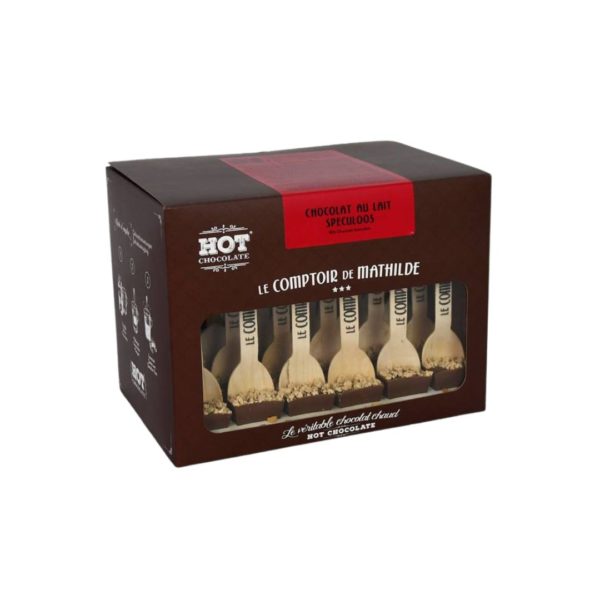 Trinkschokolade Set "Spéculoos" (Milchschokolade) – 24 Löffel