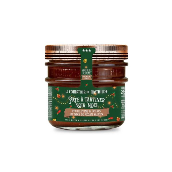 Brotaufstrich "Noir Noël" (Zartbitter Waffeln / Pekannüsse) – 250g