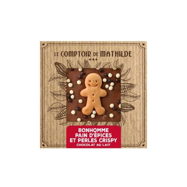 Schokoladentafel "Bonhomme Pain d'Epices" (Milchschokolade) – 80g