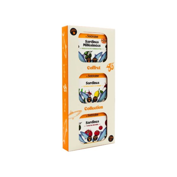 Geschenkset mit 3 Sardinendosen – 3x115g