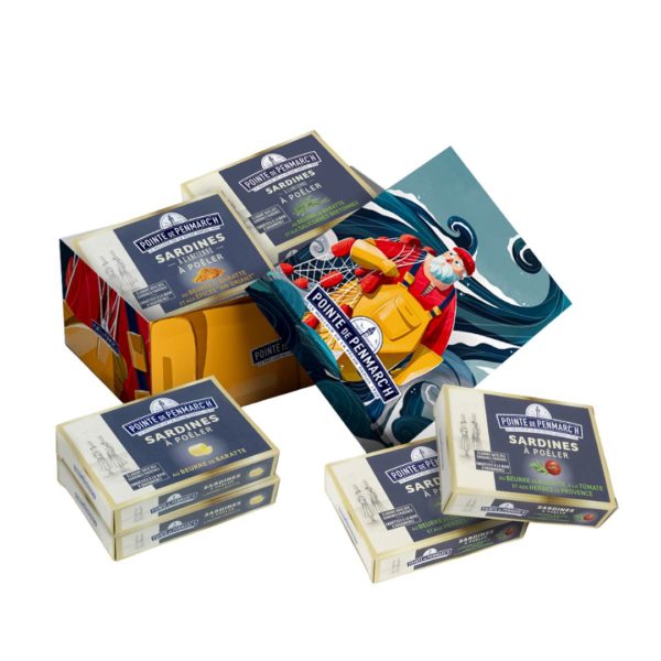 XM-Geschenkset / Metalldose mit 6 Sardinen zum Braten – 6x115g