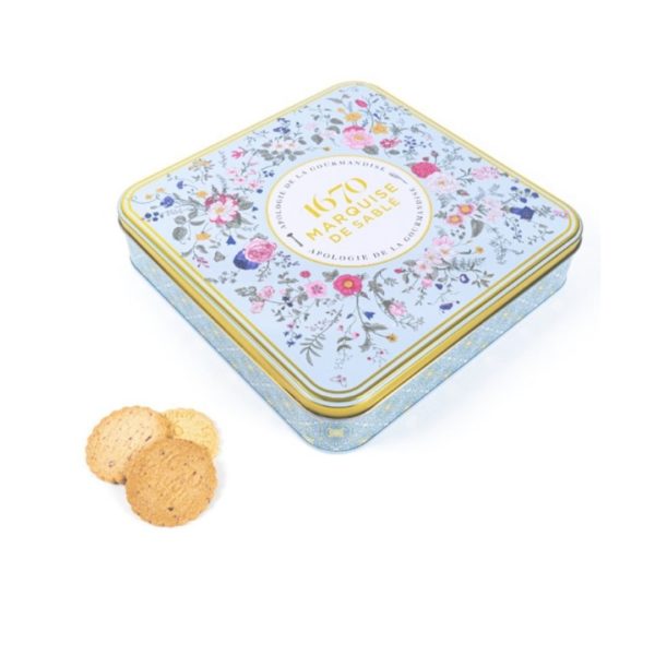 Süßes Sablés in 4 Geschmacksrichtungen – Metallbox 400g