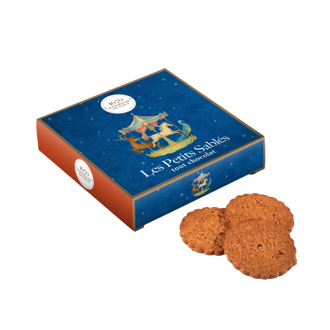 Süßes Sablés "Tout chocolat" – Weihnachtsedition 100g 1 Süßes Sablés "Tout chocolat" – Weihnachtsedition 100g – Bild 1