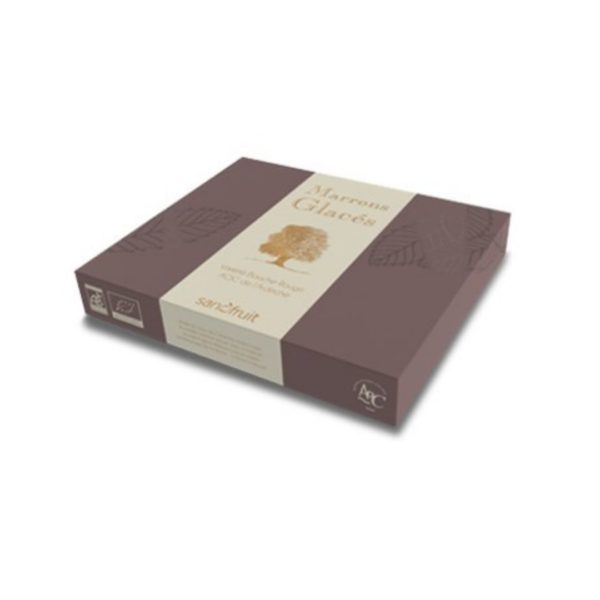 Geschenkset mit 16 BIO "Marrons glacés" AOP – 350g