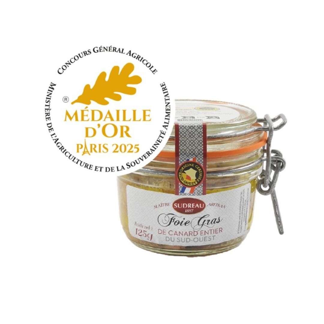 Ganze Entenleberpastete aus dem Südwest Frankreichs (IGP) – Glas 125g 1 SUD1001K2