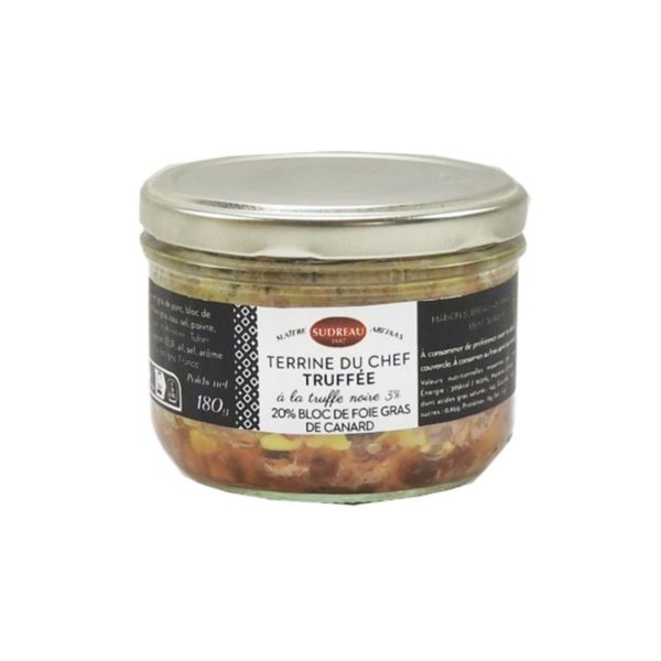 Terrine mit schwarzem Trüffel und Entenleber – Glas 180g