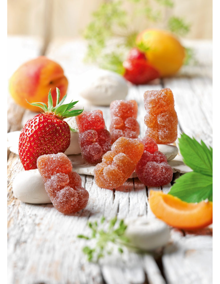 pates de fruits oursons fraise et abricot