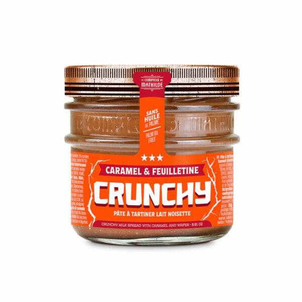 Pâte a tartiner "Crunchy" - Milch / Haselnuss / Waffeln 250g