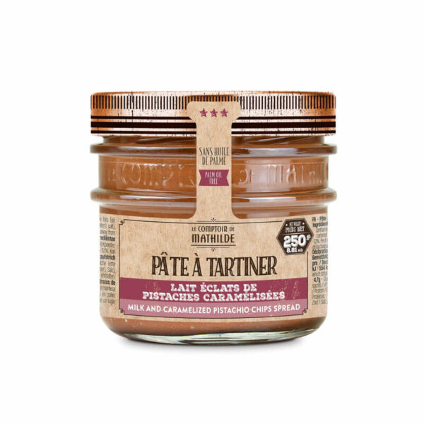 Brotaufstrich "Lait pistaches Caramélisées" (Milch / Pistazien) – 250g