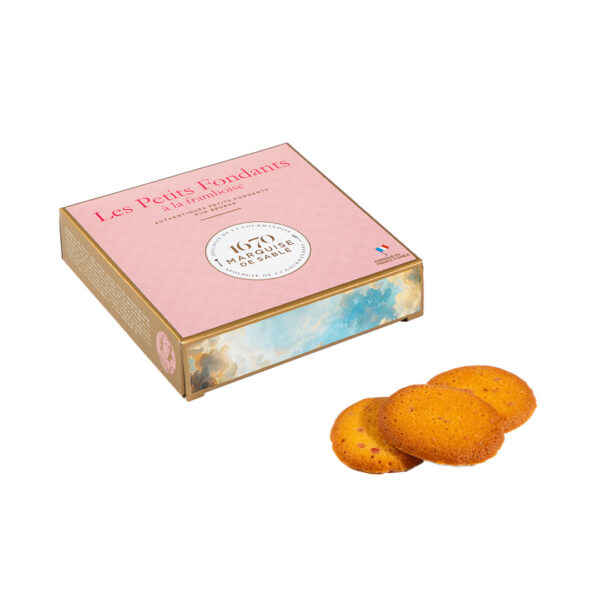 Les petits fondants mit Himbeerstückchen Etui 80g