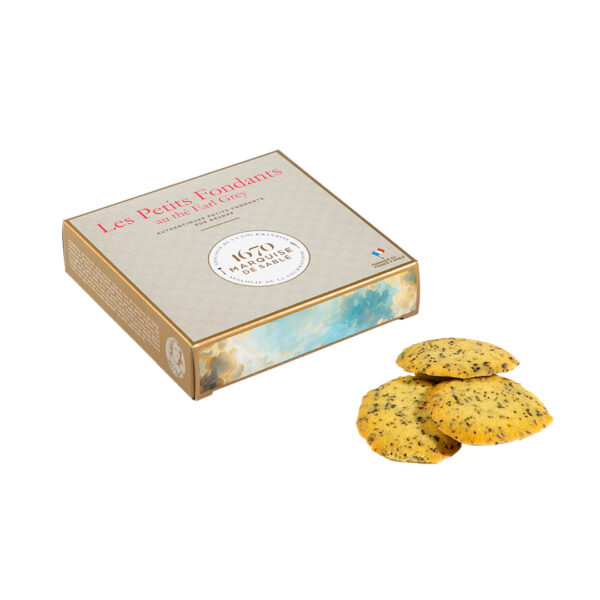 Les petits fondants mit Bergamotte-Tee-Note Etui 80g