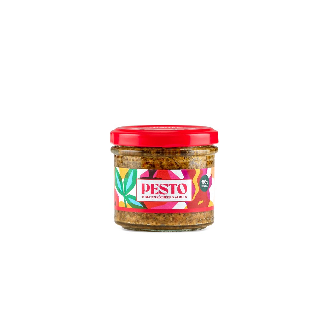 Pesto mit getrockneten Tomaten und Algen- 100g 1 Pesto mit getrockneten Tomaten und Algen- 100g – Bild 1