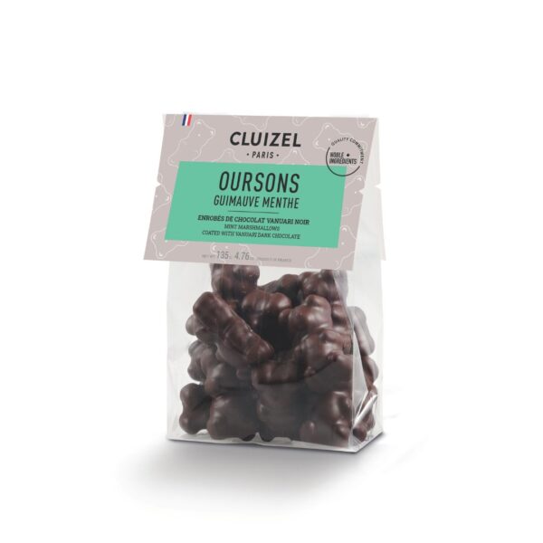 Sachet Ourson Guimauve Noir Minze – 135g