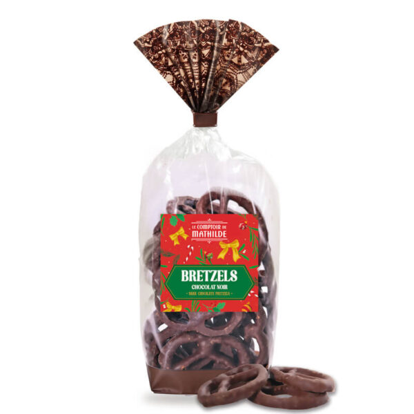 Gesalzene Bretzel umhüllt mit Bitterschokolade – Beutel 100g